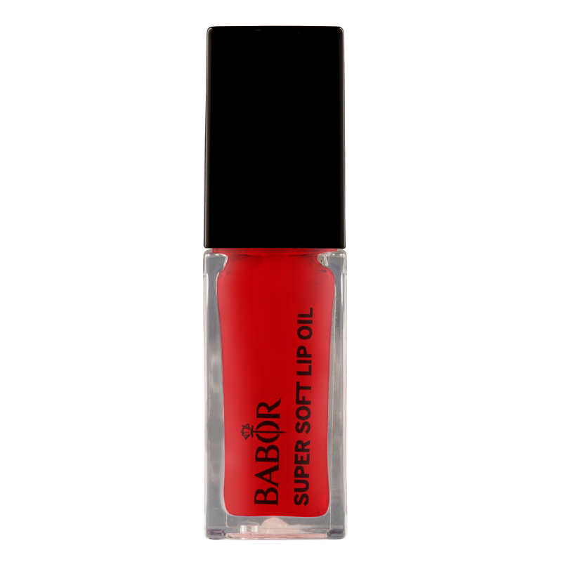 BABOR dekoratyvine kosmetika Aliejinis lupu blizgis Super Soft Lip Oil 02 Juicy Red