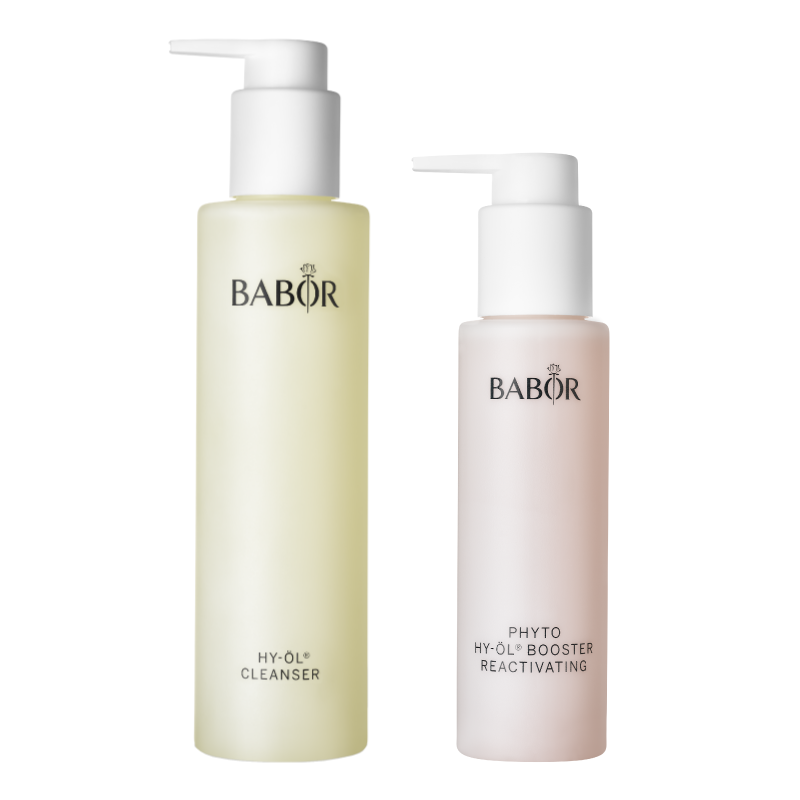 BABOR Veido valymo rinkinys brandžiai odai HY-ÖL Cleanser & Phyto HY-ÖL Booster Reactivating, 2 vnt._3